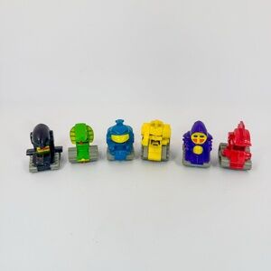80s Vintage McDonalds Complete Set of 6 Runaway Robots Happy Meal Toys | 1987
